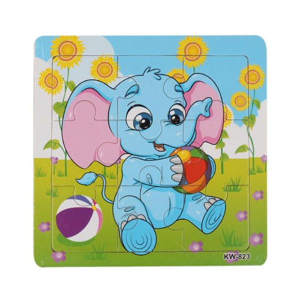 Elephant Wooden Puzzle Jigsaw Puzzles For Children Kids Learning Puzzles Educational toys for children kids