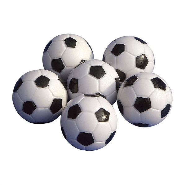 6PCS 32mm Table Football Balls Black/White Ball
