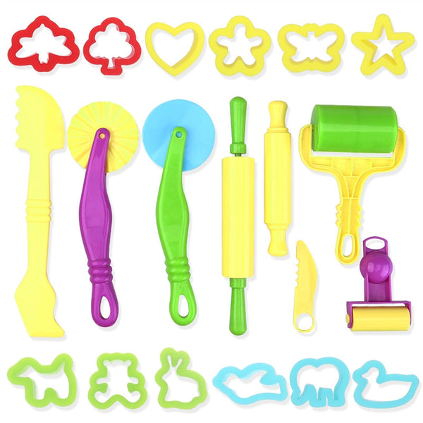 TOYMYTOY 20pcs Smart Dough Tools Kit with Models and Molds