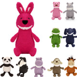 Cartoon Smiling Toothy Animal Stuffed Doll Plush Toys Birthday Gift