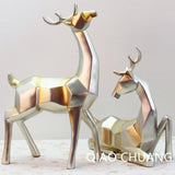 30CM Resin Art Craft European Creative Home Decorations Fashion NEW Living Room Wine Cabinet Geometric Deer  Ornaments S396